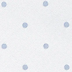 CRAVATTA CERIMONIA IN RASO DI SETA AZZURRA Pois