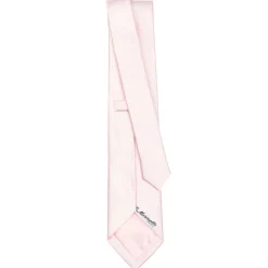 CRAVATTA CERIMONIA IN RASO DI SETA ROSA Tinta unita