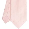CRAVATTA CERIMONIA IN RASO DI SETA ROSA Pois