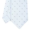 CRAVATTA CERIMONIA IN SETA JACQUARD AZZURRA Pois