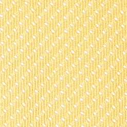 CRAVATTA CERIMONIA IN SETA JACQUARD GIALLA Micro pois