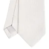 CRAVATTA CERIMONIA In seta jacquard grigio chiaro
