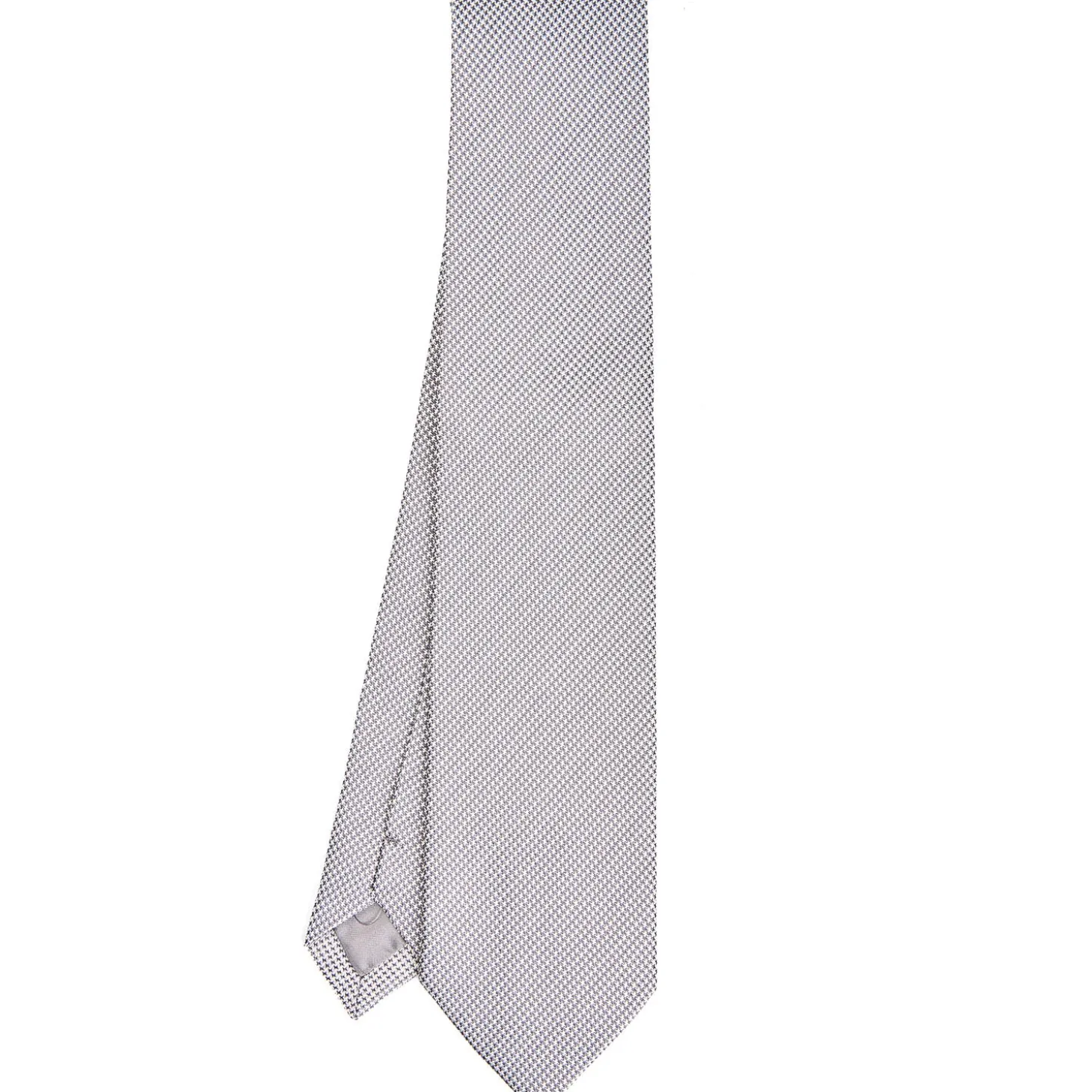CRAVATTA CERIMONIA In seta jacquard grigio chiaro