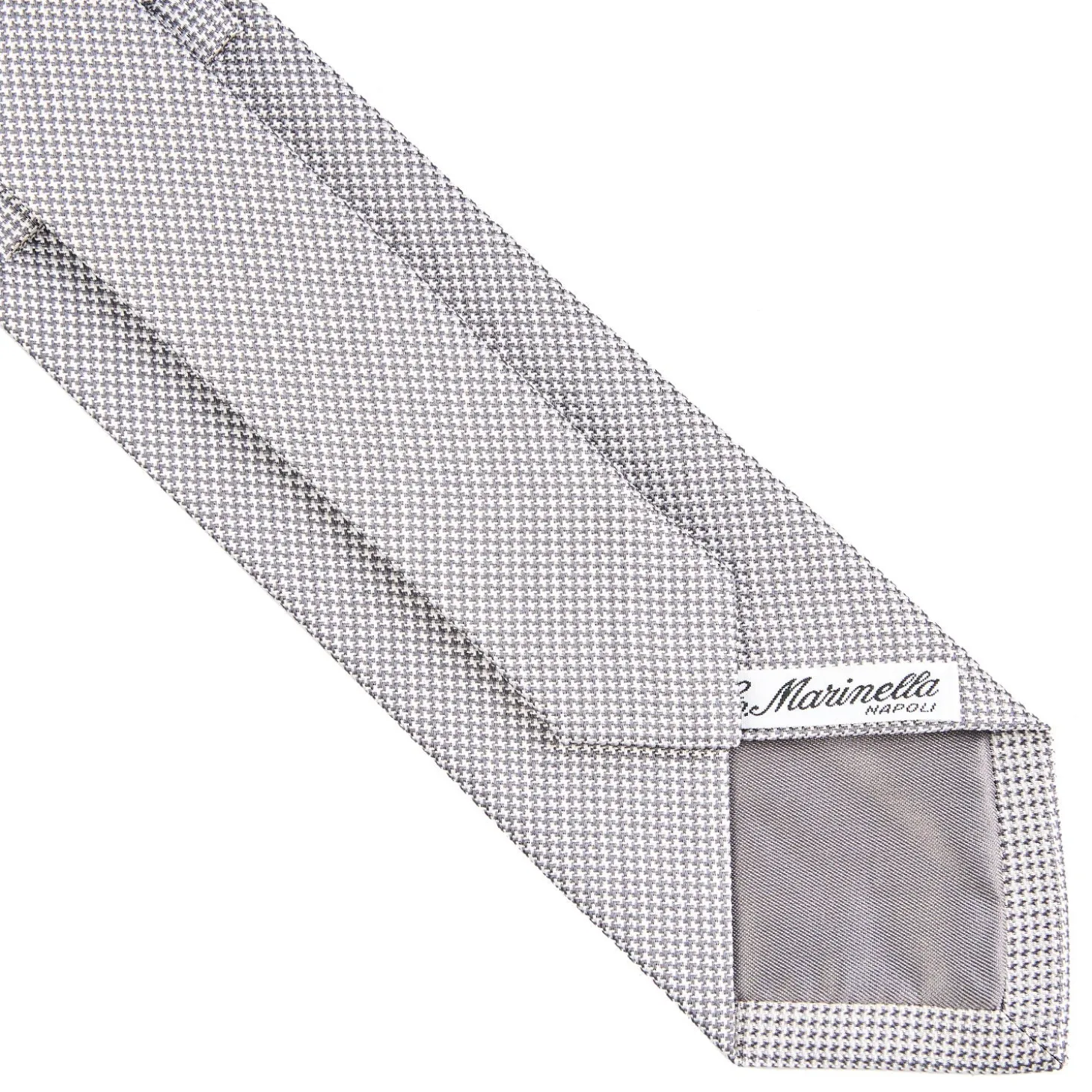 CRAVATTA CERIMONIA In seta jacquard grigio chiaro