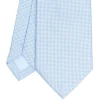 CRAVATTA CERIMONIA In seta jacquard azzurra
