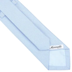 CRAVATTA CERIMONIA In seta jacquard azzurra