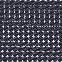 CRAVATTA CERIMONIA IN SETA JACQUARD BLU SCURO Microfanatsia geometrica