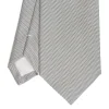 CRAVATTA CERIMONIA IN SETA JACQUARD GRIGIO CHIARO Microfantasia geoemtrica