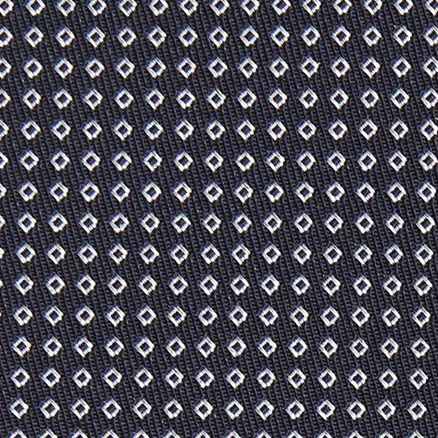 CRAVATTA CERIMONIA IN SETA JACQUARD BLU SCURO Microfantasia geometrica