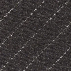 CRAVATTA CLASSICA IN LANA SFODERATA GRIGIO SCURO Rigata