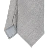 CRAVATTA CLASSICA IN LANA SFODERATA GRIGIO CHIARO Bicolore