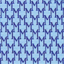 CRAVATTA CLASSICA IN SETA AZZURRO Microfantasia m geometrica