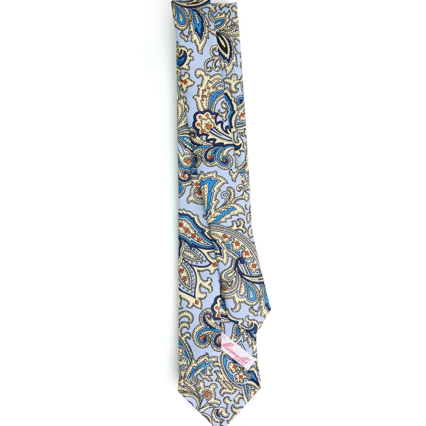 CRAVATTA DONNA CLASSICA IN SETA STAMPATA AZZURRA Archivio inspiration