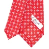 CRAVATTA DONNA ROSSA 7 CM IN SETA STAMPATA San valentino edition
