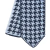 CRAVATTA DONNA TRICOT IN SETA AZZURRA Pied de poule