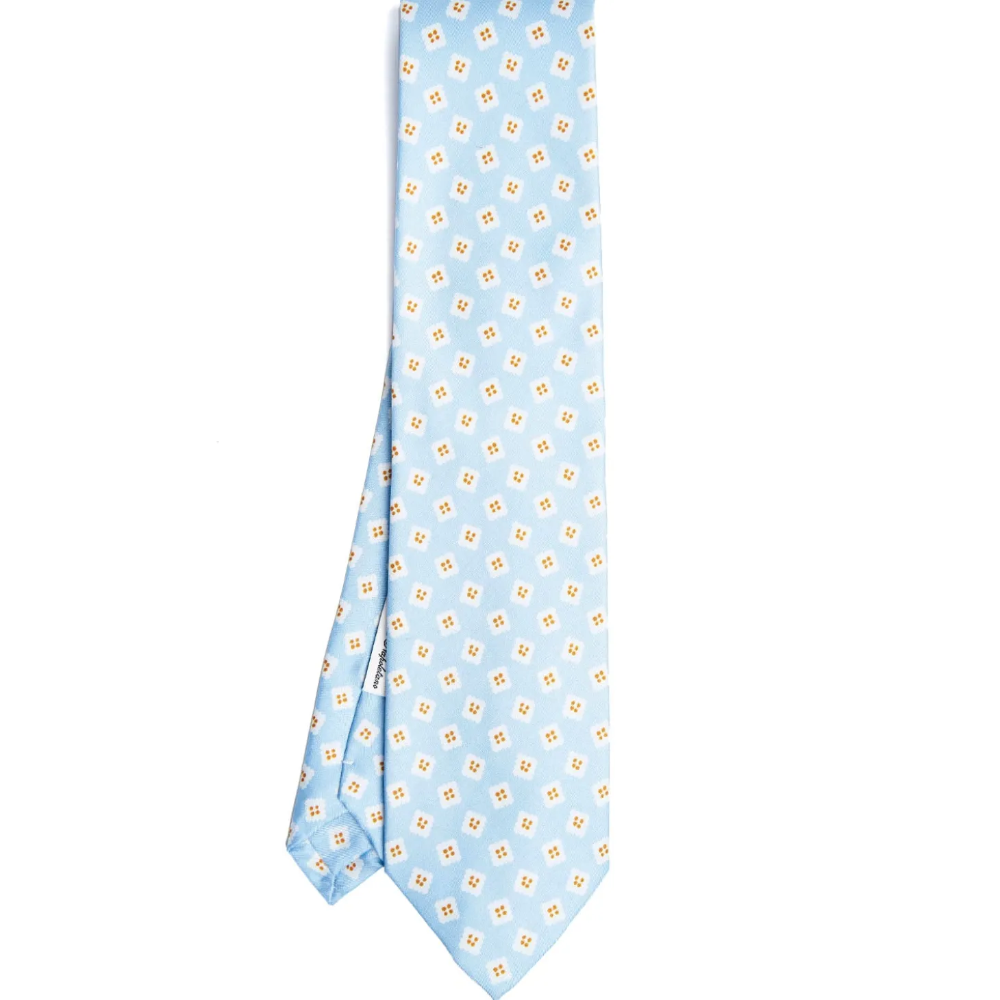 CRAVATTA IN SETA AZZURRA Collezione archivio anno 1963