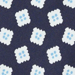 CRAVATTA IN SETA BLU SCURO Collezione archivio anno 1963
