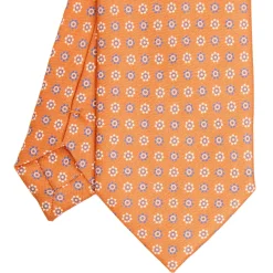 CRAVATTA IN SETA E ORANGE FIBER ARANCIONE Collezione orange fiber