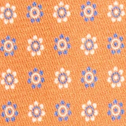 CRAVATTA IN SETA E ORANGE FIBER ARANCIONE Collezione orange fiber