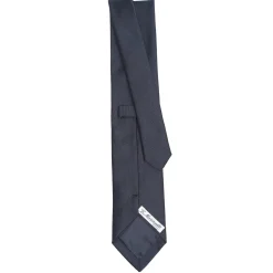 CRAVATTA IN SETA JACQUARD BLU Con cornetto sottonodo