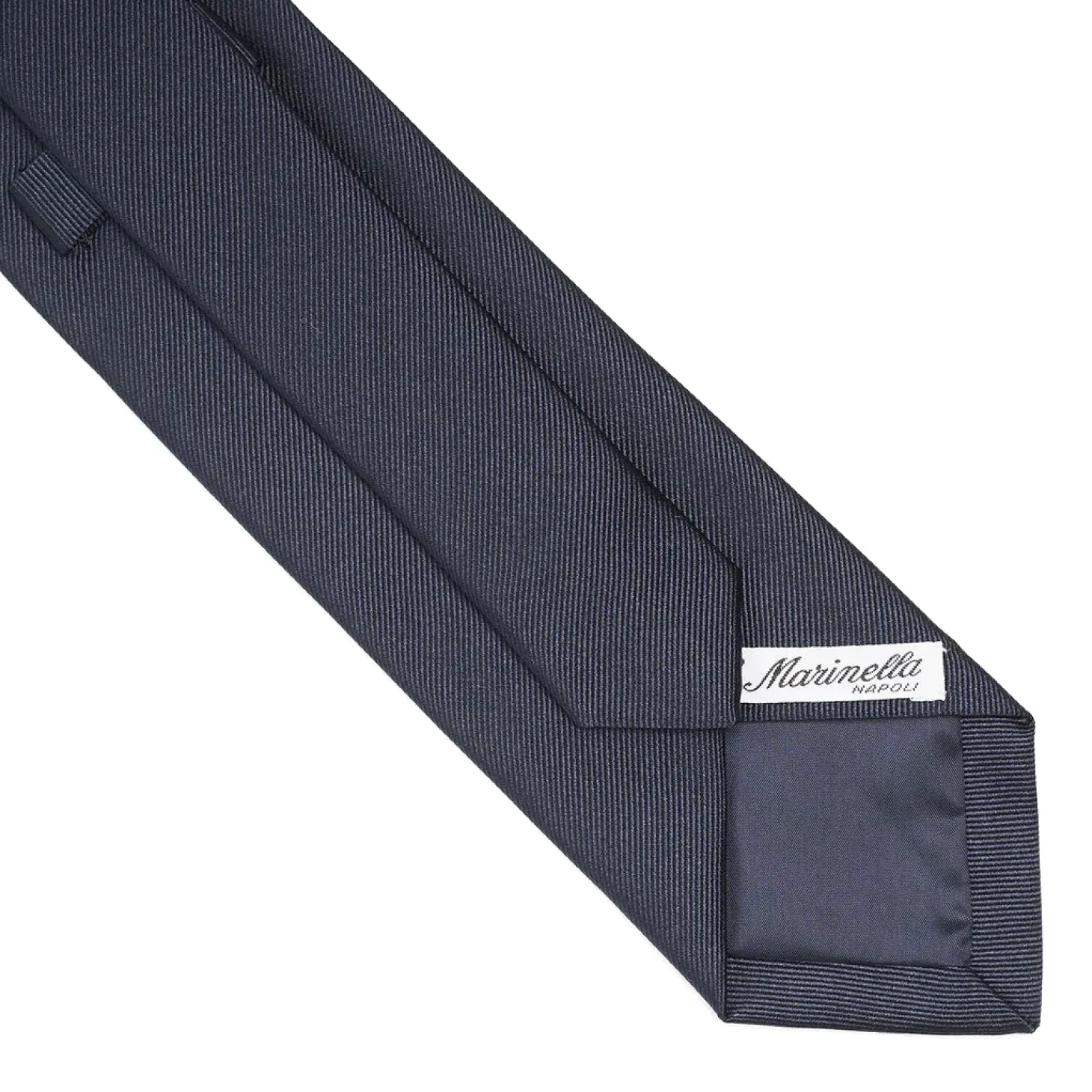 CRAVATTA IN SETA JACQUARD BLU Con cornetto sottonodo