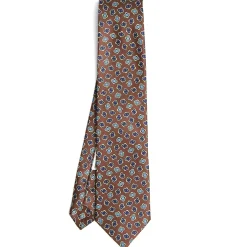 CRAVATTA IN SETA MARRONE SCURO Collezione archivio anno 1959