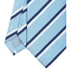 CRAVATTA REGIMENTAL IN SETA AZZURRA Righe blu e bianche