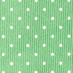 CRAVATTA SARTORIALE CLASSICA IN SETA VERDE Pois