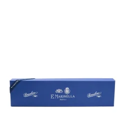 CRAVATTA SARTORIALE CLASSICA IN SETA MARRONE SCURO E.marinella x borsalino