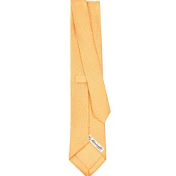 CRAVATTA SARTORIALE CLASSICA IN SETA GIALLA Pois