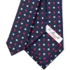 CRAVATTA SARTORIALE CLASSICA IN SETA BLU SCURO Collezione san valentino