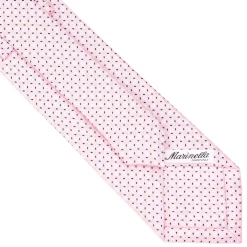 CRAVATTA SARTORIALE CLASSICA IN SETA ROSA Microfantasia fiore