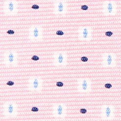 CRAVATTA SARTORIALE CLASSICA IN SETA ROSA Microfantasia fiore