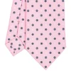 CRAVATTA SARTORIALE CLASSICA IN SETA ROSA Microfantasia fiore