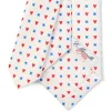 CRAVATTA SARTORIALE CLASSICA IN SETA BIANCA Collezione san valentino