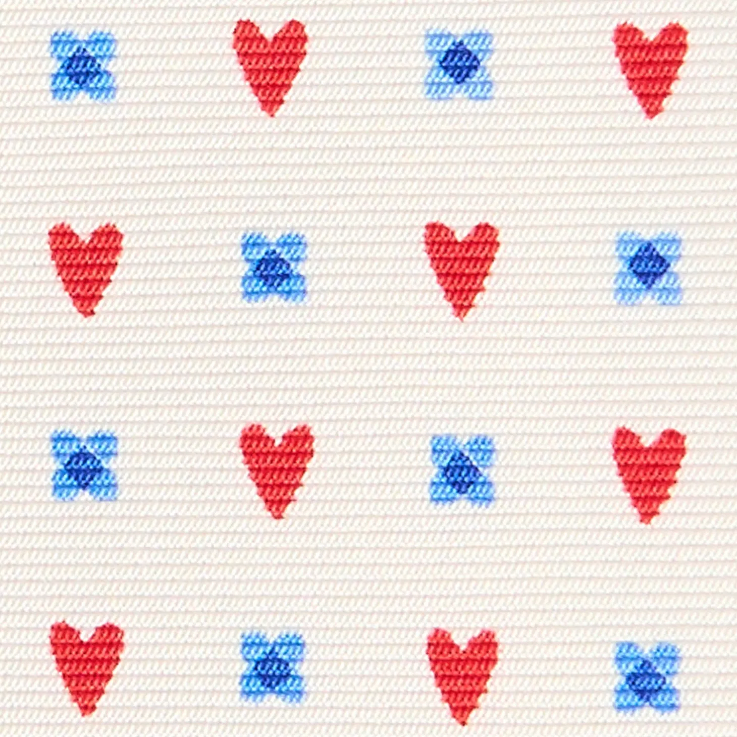 CRAVATTA SARTORIALE CLASSICA IN SETA BIANCA Collezione san valentino