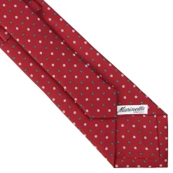 CRAVATTA SARTORIALE CLASSICA IN SETA BORDEAUX Microfantasia