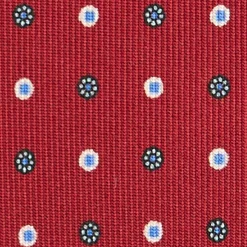 CRAVATTA SARTORIALE CLASSICA IN SETA BORDEAUX Microfantasia