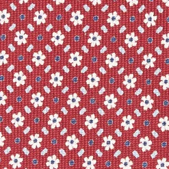 CRAVATTA SARTORIALE CLASSICA IN SETA BORDEAUX Microfantasia fiore