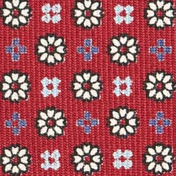 CRAVATTA SARTORIALE CLASSICA IN SETA BORDEAUX Microfantasia
