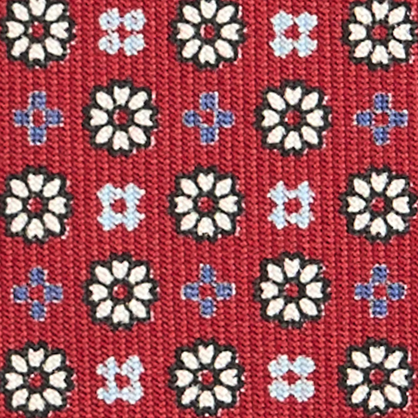 CRAVATTA SARTORIALE CLASSICA IN SETA BORDEAUX Microfantasia