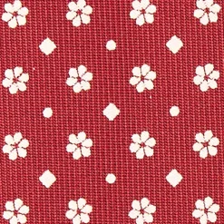 CRAVATTA SARTORIALE CLASSICA IN SETA BORDEAUX Microfantasia fiore