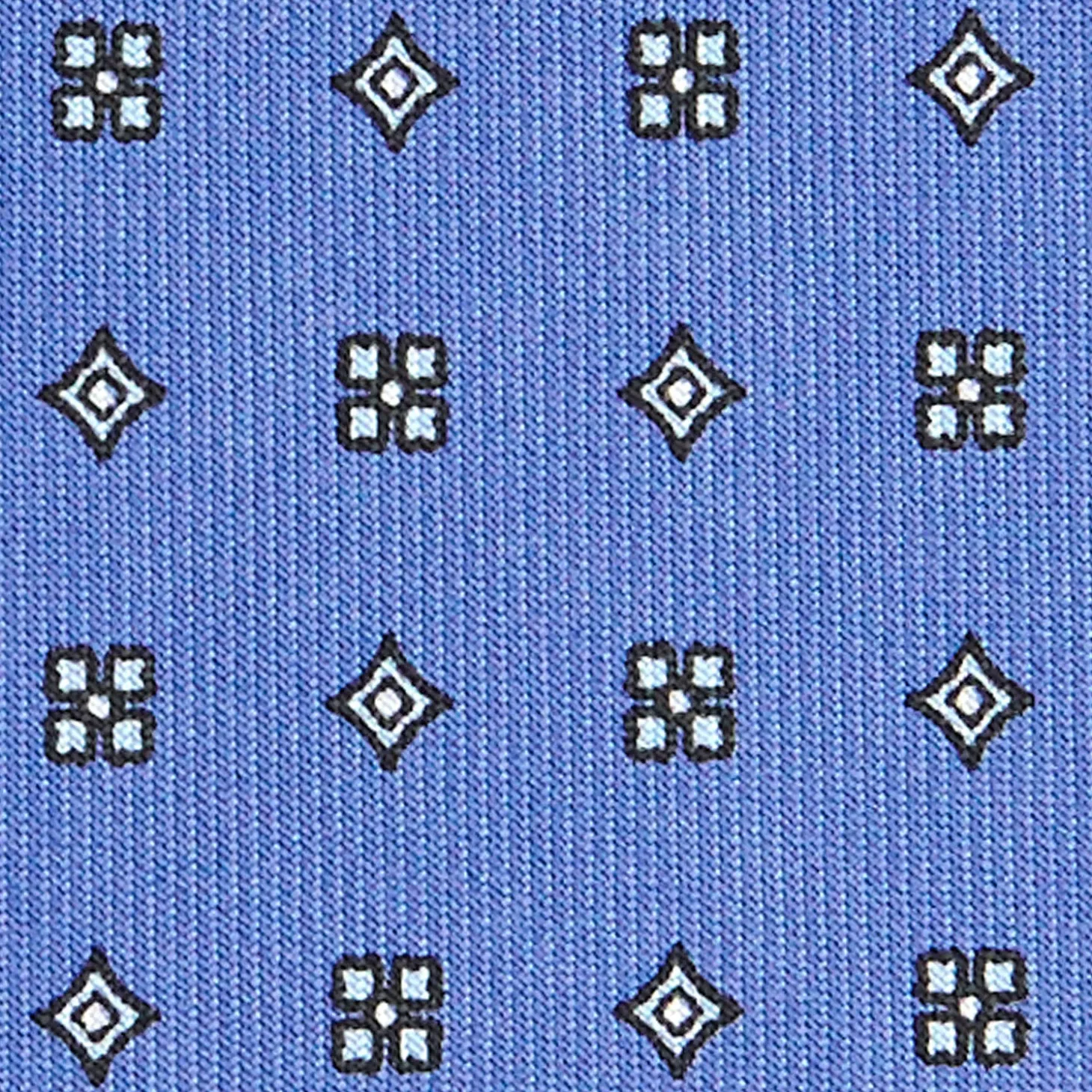 CRAVATTA SARTORIALE CLASSICA IN SETA AZZURRO POLVERE Microfantasia fiore