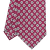 CRAVATTA SARTORIALE CLASSICA IN SETA BORDEAUX Microfantasia fiore
