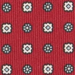 CRAVATTA SARTORIALE CLASSICA IN SETA BORDEAUX Microfantasia