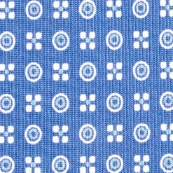 CRAVATTA SARTORIALE CLASSICA IN SETA AZZURRO POLVERE Microfantasia fiore