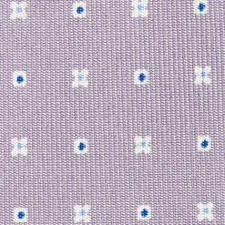 CRAVATTA SARTORIALE CLASSICA IN SETA GRIGIO CHIARO Microfantasia fiore