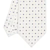 CRAVATTA SARTORIALE CLASSICA IN SETA BIANCA Microfantasia fiore