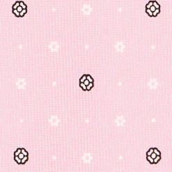 CRAVATTA SARTORIALE CLASSICA IN SETA ROSA Microfantasia fiore