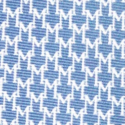 CRAVATTA SARTORIALE CLASSICA IN SETA BLU Microfantasia m geometrica